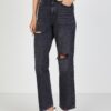 TALLY WEiJL Black Womens Wide Jeans with Cut Effect TALLY WEiJ - Women