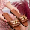 TER01 Women Slippers with Chain-TABA