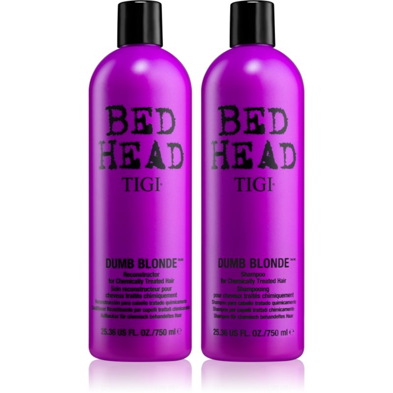 TIGI Bed Head Dumb Blonde takarékos kiszerelés festett hajra hölgyeknek