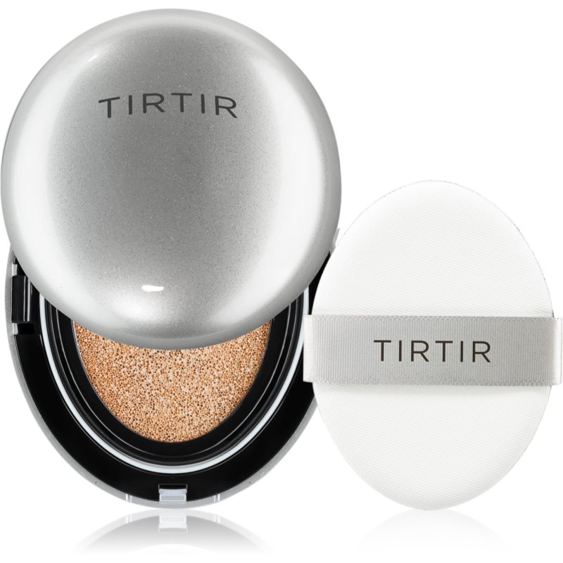 TIRTIR Mask Fit Aura Cushion hidratáló alapozó sminkszivaccsal az élénk bőrért árnyalat 21C Cool Ivory 18 g