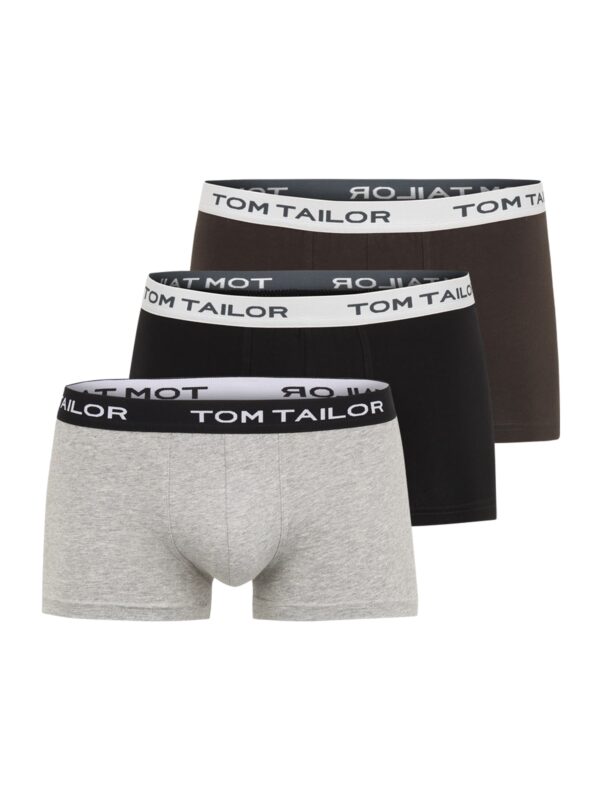 TOM TAILOR Boxeralsók  antracit / szürke melír / fekete / fehér