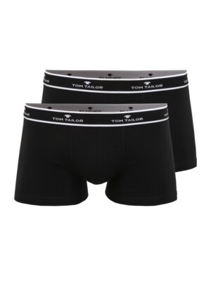 TOM TAILOR Boxeralsók  fekete / fehér