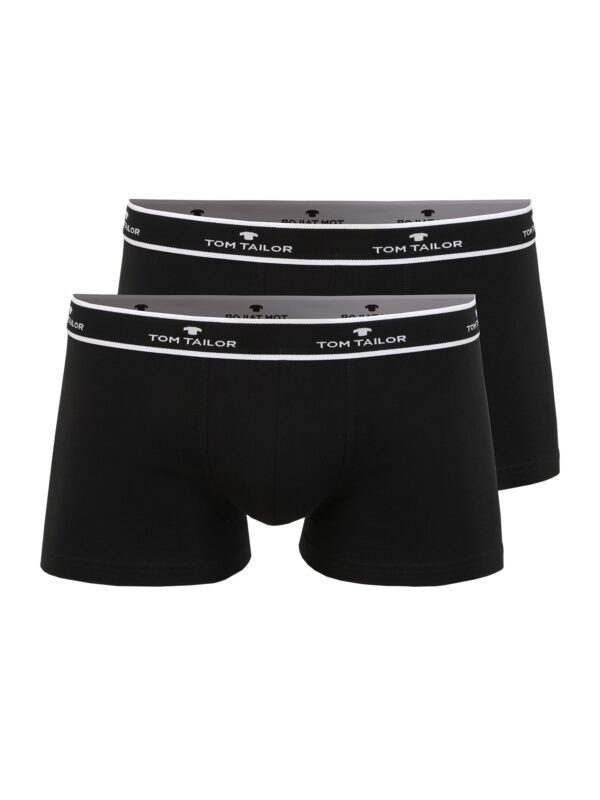 TOM TAILOR Boxeralsók  fekete / fehér