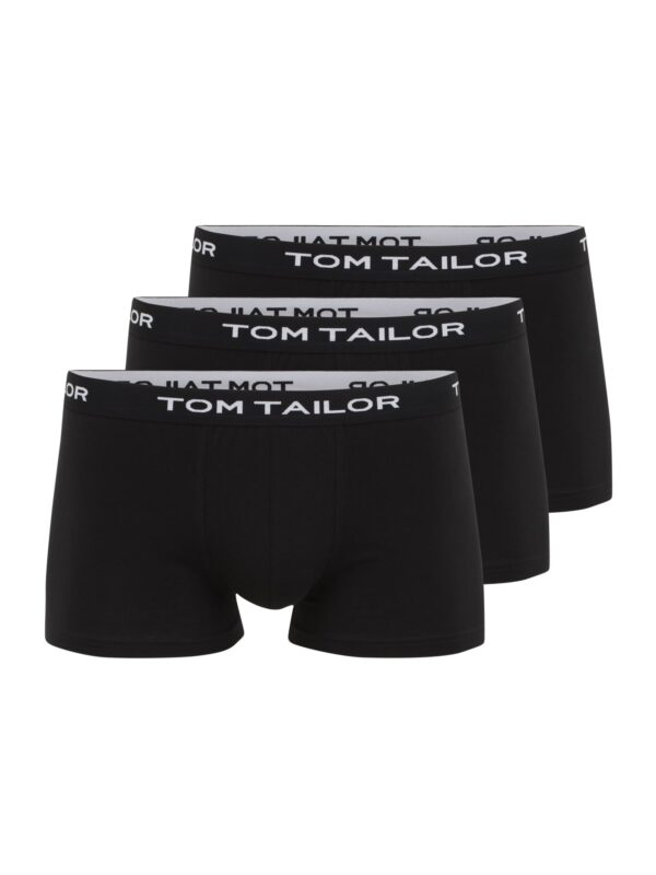 TOM TAILOR Boxeralsók  fekete / fehér