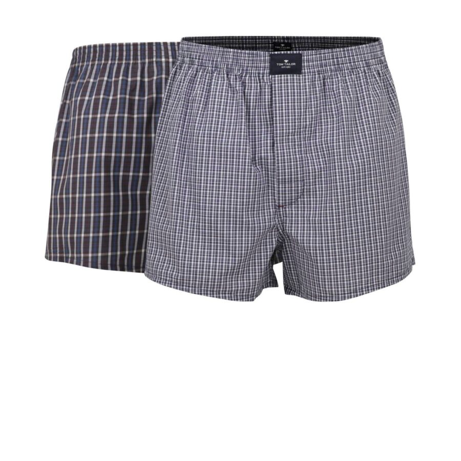 TOM TAILOR Boxeralsók  galambkék / barna / piros / fehér-hu