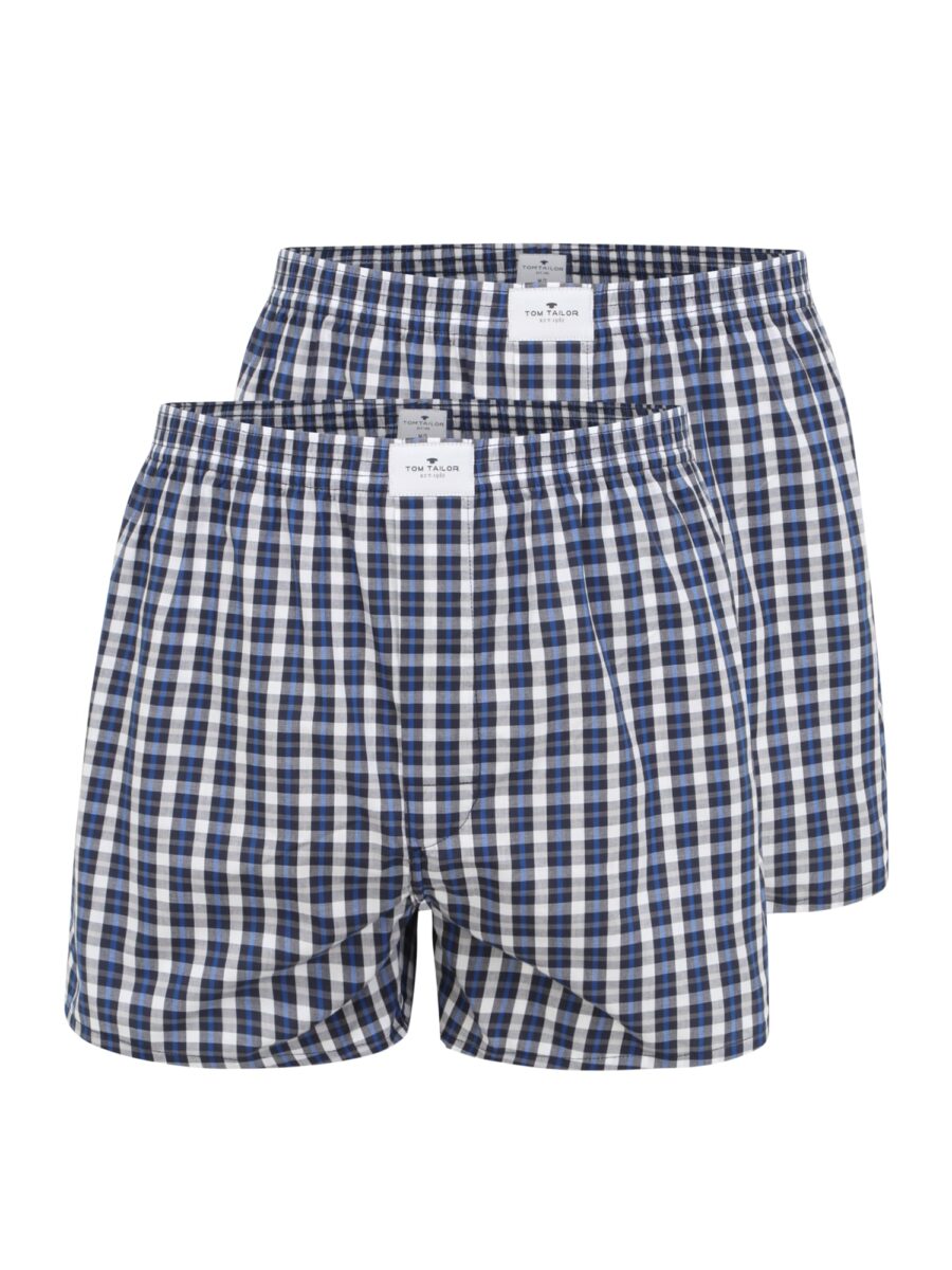 TOM TAILOR Boxeralsók  kék / sötétkék / szürke / fehér-hu