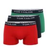 TOM TAILOR Boxeralsók  tengerészkék / fűzöld / kárminvörös