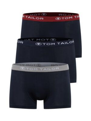 TOM TAILOR Boxeralsók  tengerészkék / szürke / borvörös / fehér-hu