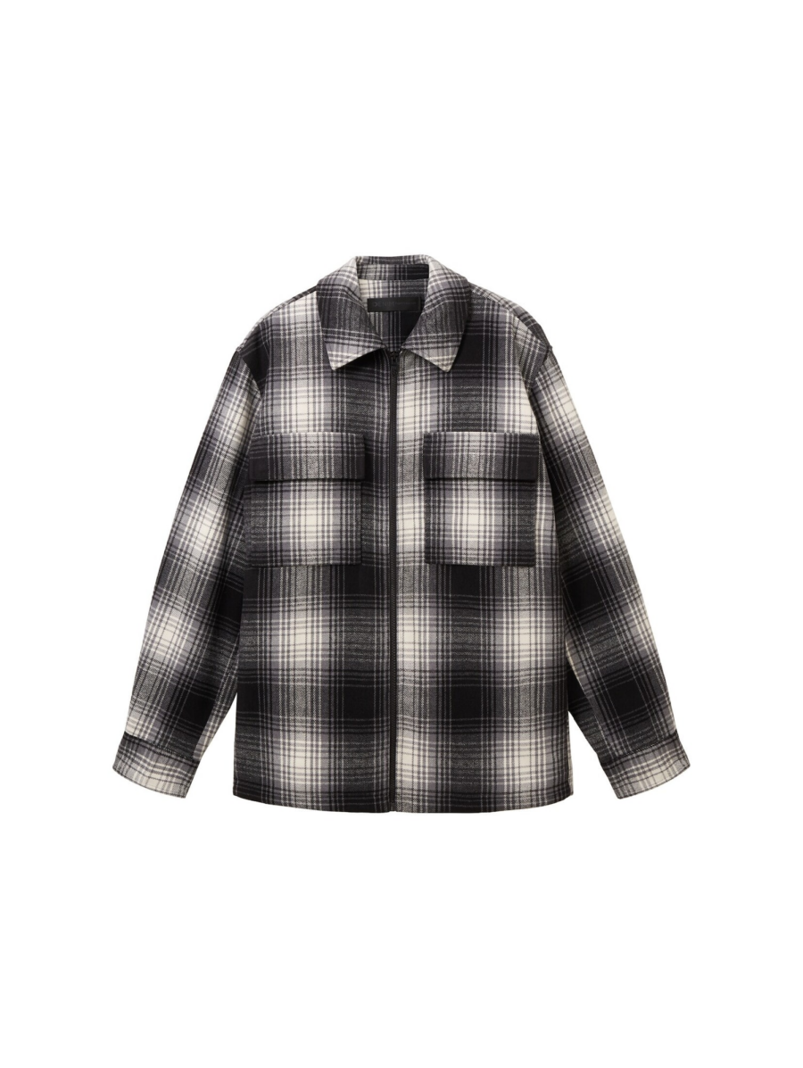 TOM TAILOR DENIM Átmeneti dzseki  szürke / fekete / piszkosfehér-Ár