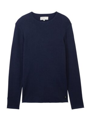 TOM TAILOR DENIM Pulóver  tengerészkék