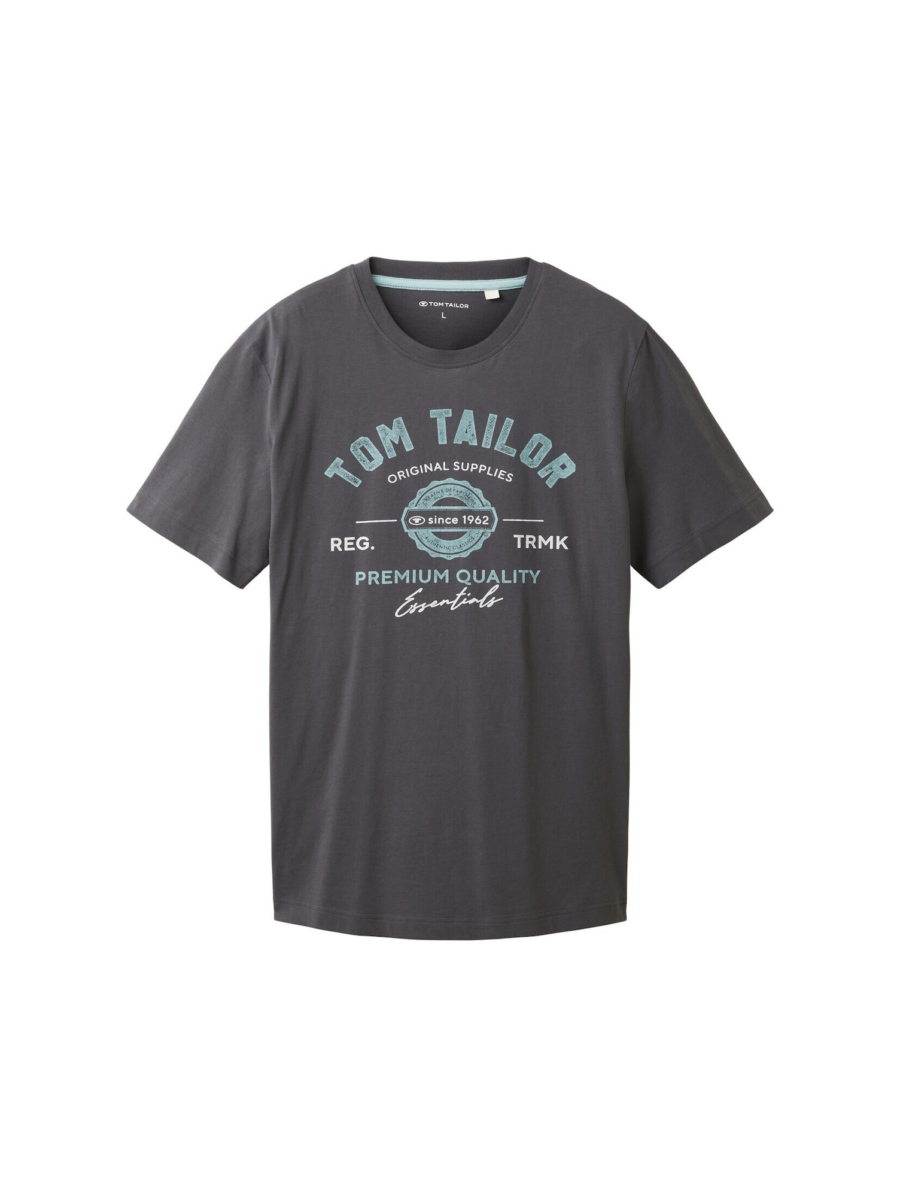 TOM TAILOR Póló  türkiz / világosszürke / sötétszürke-Ár