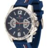 TOMMY HILFIGER Analóg órák  sötétkék / piros / ezüst