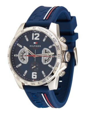 TOMMY HILFIGER Analóg órák  sötétkék / piros / ezüst
