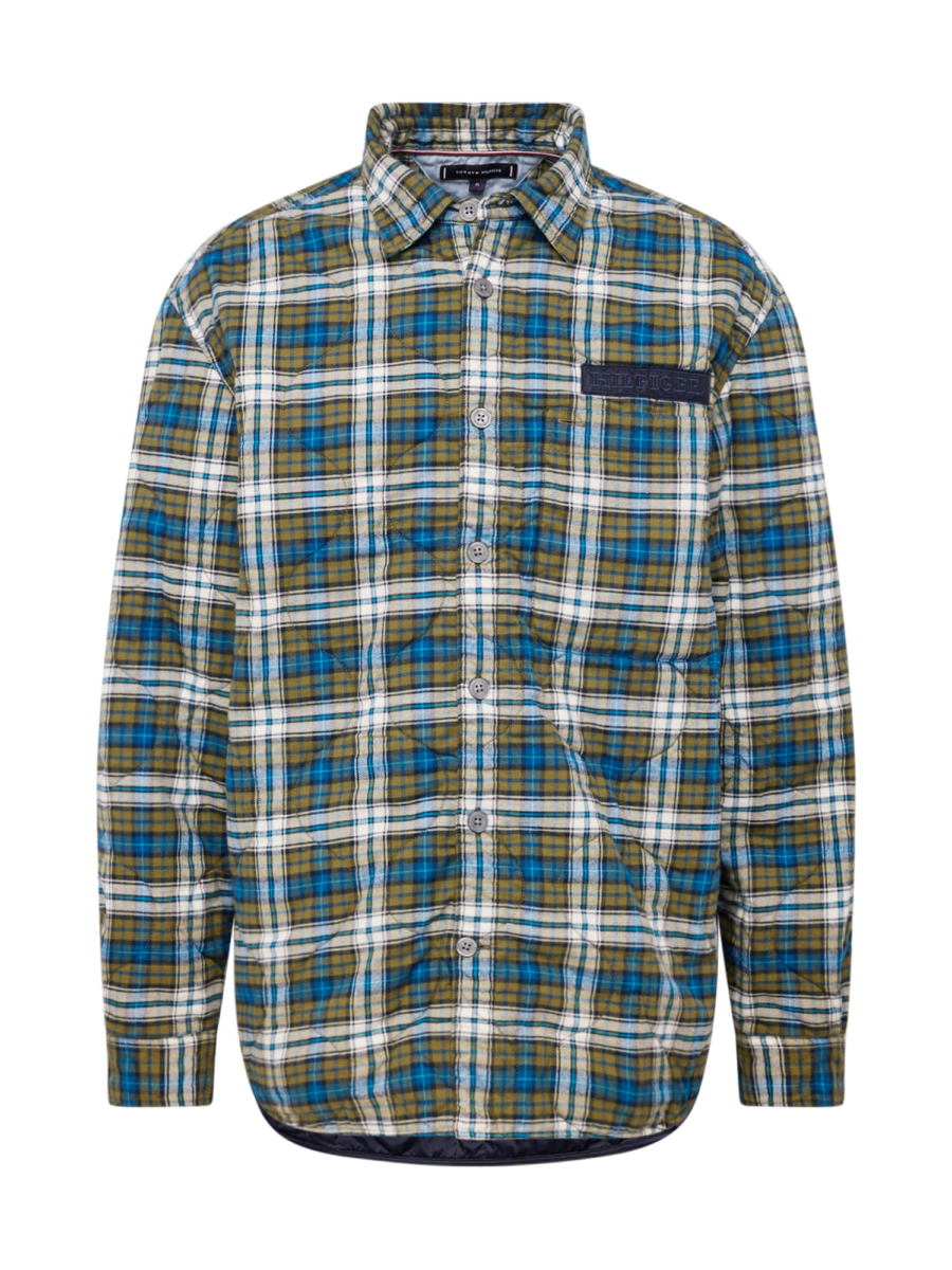 TOMMY HILFIGER Átmeneti dzseki  tengerészkék / világoskék / zöld / fehér-Ár