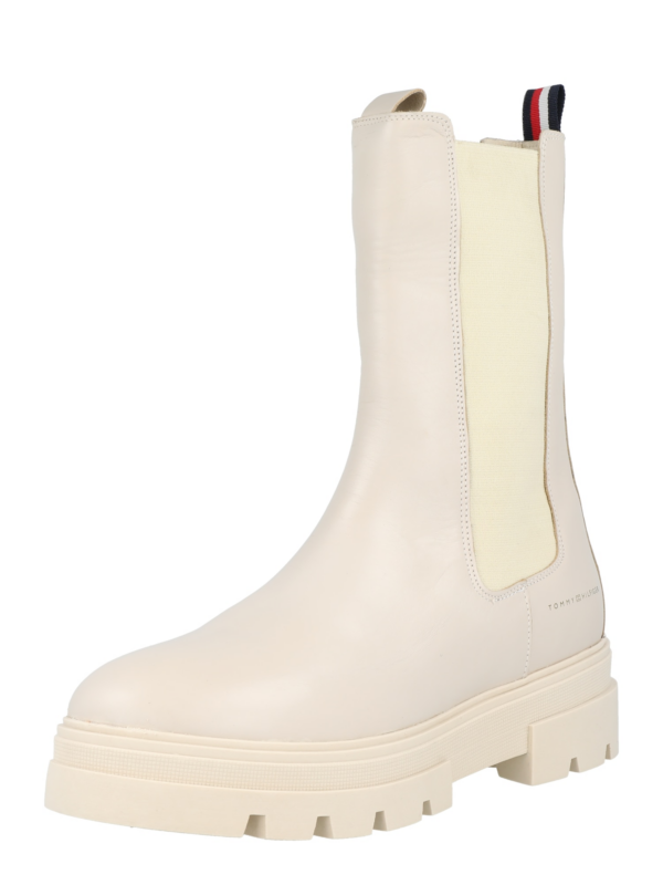 TOMMY HILFIGER Chelsea csizmák  bézs / tengerészkék / piros / fehér-Hungary