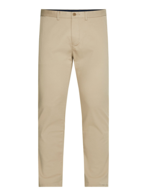 TOMMY HILFIGER Chino nadrág 'Bleecker 1985'  bézs / tengerészkék / piros / fehér-Hungary