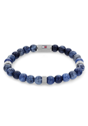 TOMMY HILFIGER Karkötő  kék / tengerészkék / piros / ezüst-Hungary