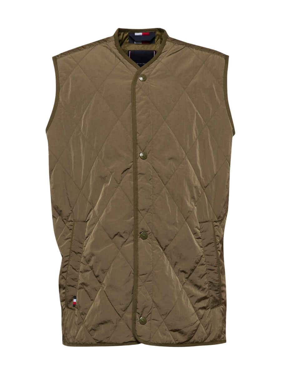 TOMMY HILFIGER Mellény  khaki / piros / fehér-Ár