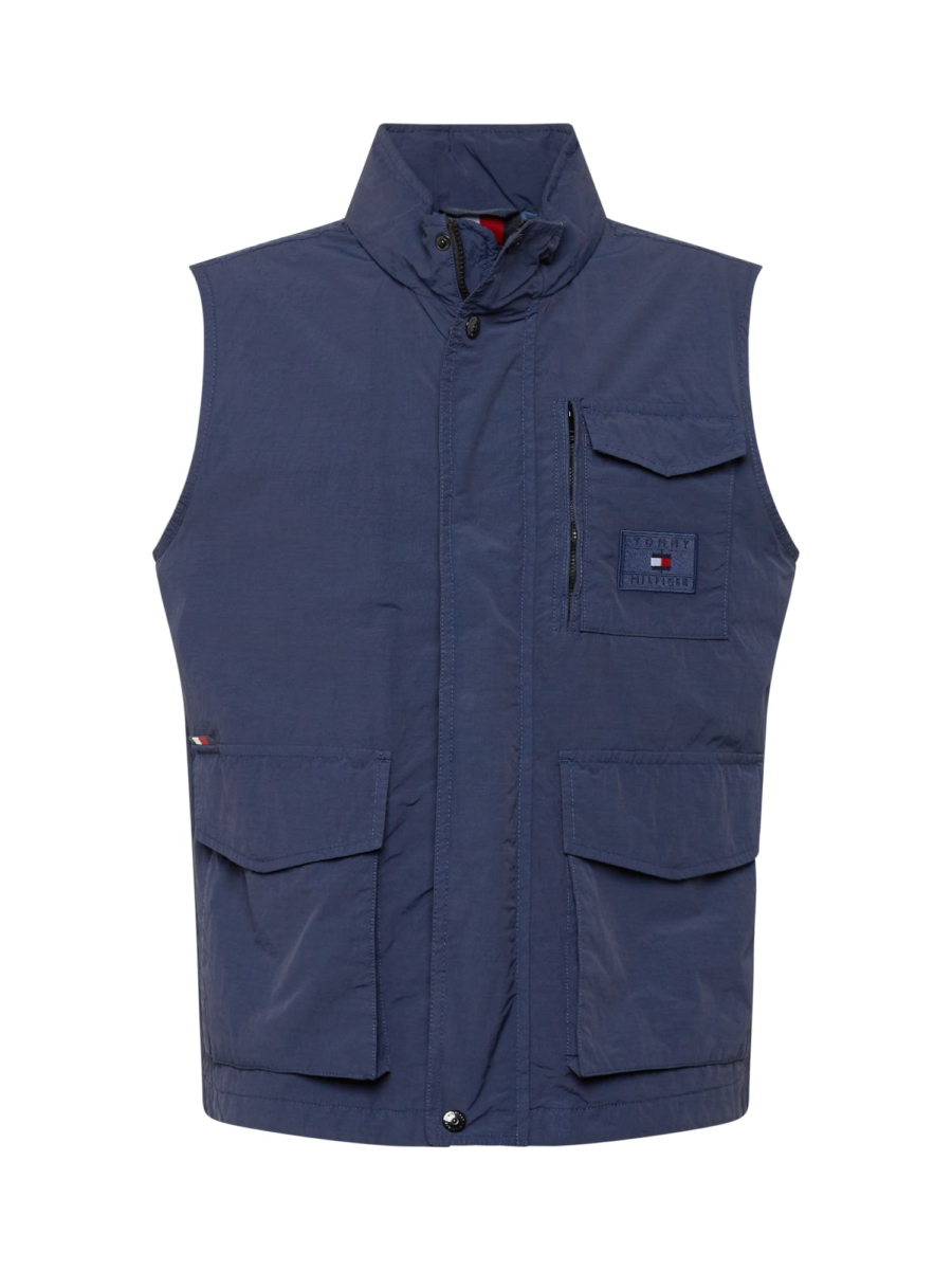 TOMMY HILFIGER Mellény  tengerészkék / piros / fehér-Hungary