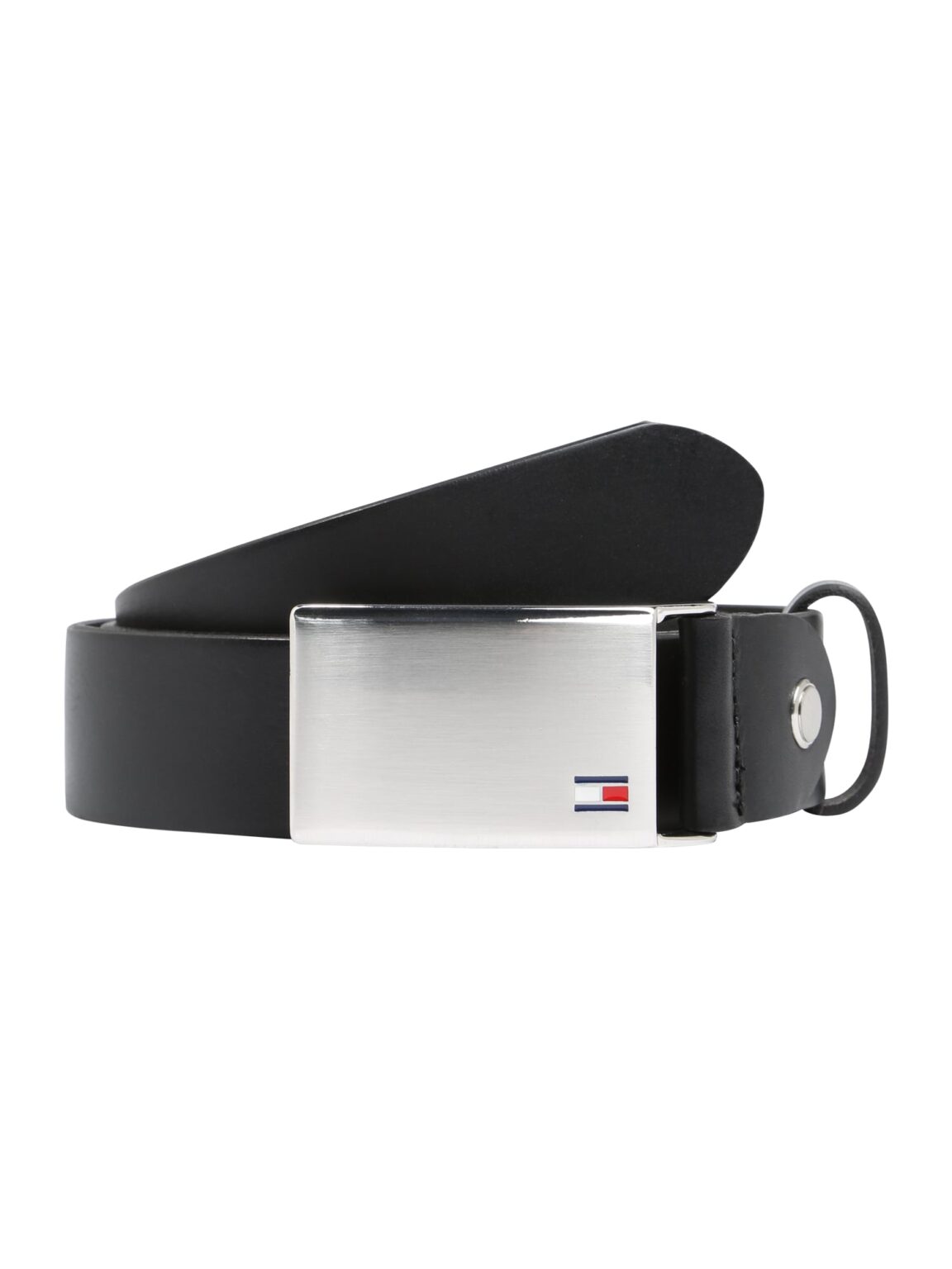 TOMMY HILFIGER Övek 'Plaque'  fekete / ezüst