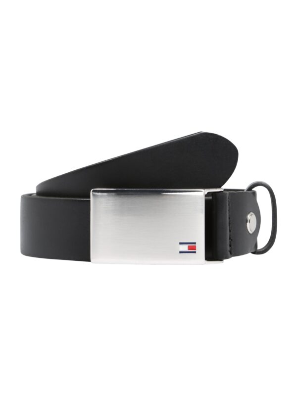 TOMMY HILFIGER Övek 'Plaque'  fekete / ezüst