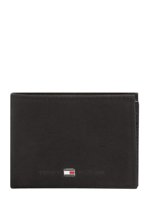 TOMMY HILFIGER Pénztárcák 'Johnson'  piros / fekete / fehér
