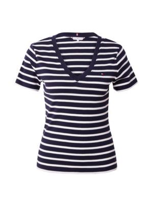 TOMMY HILFIGER Póló 'Cody'  tengerészkék / rikító piros / fehér-Ár