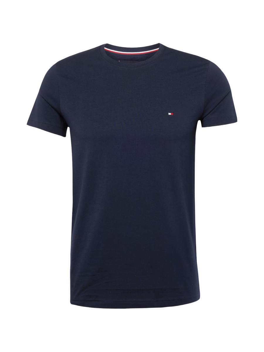 TOMMY HILFIGER Póló 'Flex'  éjkék / piros / fehér-Ár