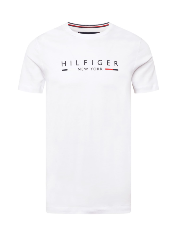 TOMMY HILFIGER Póló 'New York'  tengerészkék / piros / fehér-Hungary