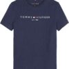 TOMMY HILFIGER Póló  éjkék / világospiros / fehér-hu