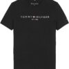 TOMMY HILFIGER Póló  fekete / fehér-hu