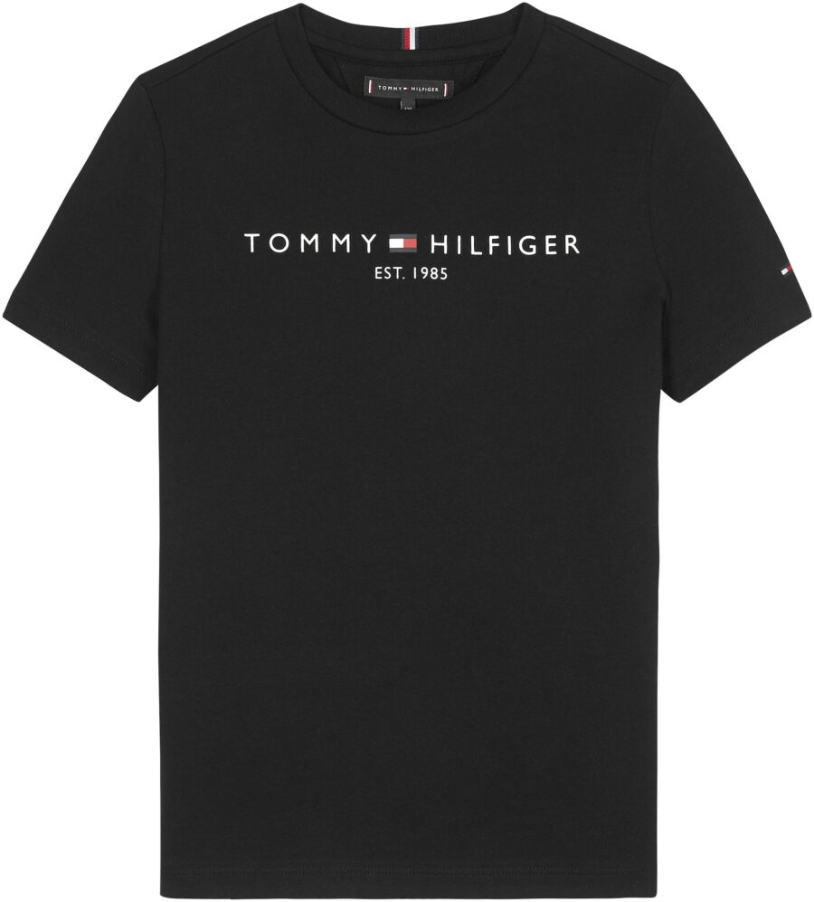 TOMMY HILFIGER Póló  fekete / fehér-hu