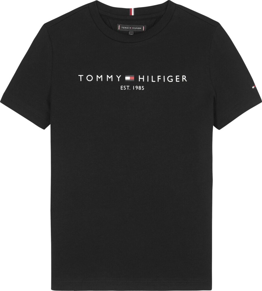 TOMMY HILFIGER Póló  fekete / fehér-hu