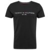 TOMMY HILFIGER Póló  tengerészkék / fekete / fehér