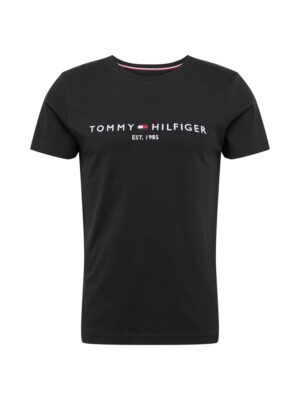 TOMMY HILFIGER Póló  tengerészkék / fekete / fehér