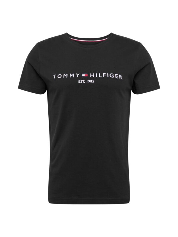TOMMY HILFIGER Póló  tengerészkék / fekete / fehér