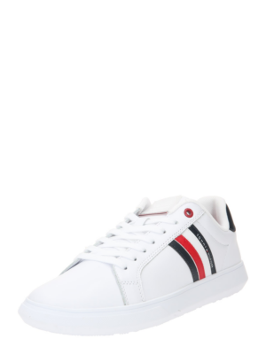 TOMMY HILFIGER Rövid szárú sportcipők 'Essential'  piros / fekete / fehér-Ár