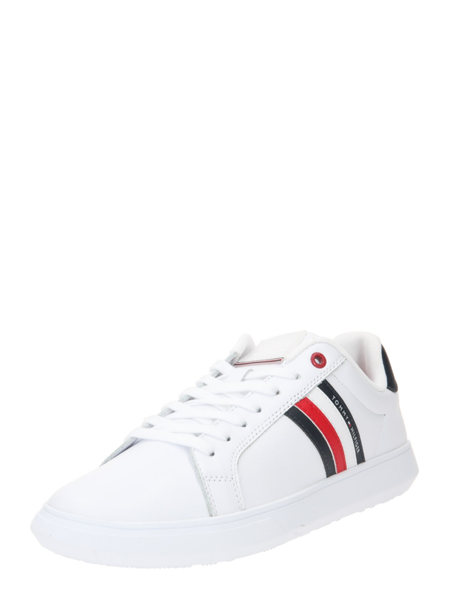 TOMMY HILFIGER Rövid szárú sportcipők 'Essential'  piros / fekete / fehér-Ár