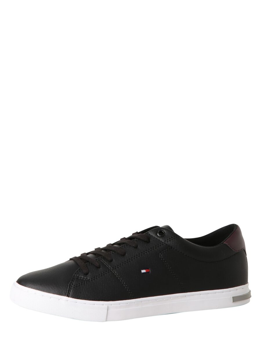 TOMMY HILFIGER Rövid szárú sportcipők 'Essential'  piros / fekete / fehér-hu