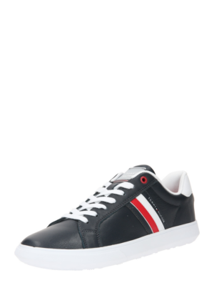 TOMMY HILFIGER Rövid szárú sportcipők 'Essential'  sötétkék / piros / fehér-Ár