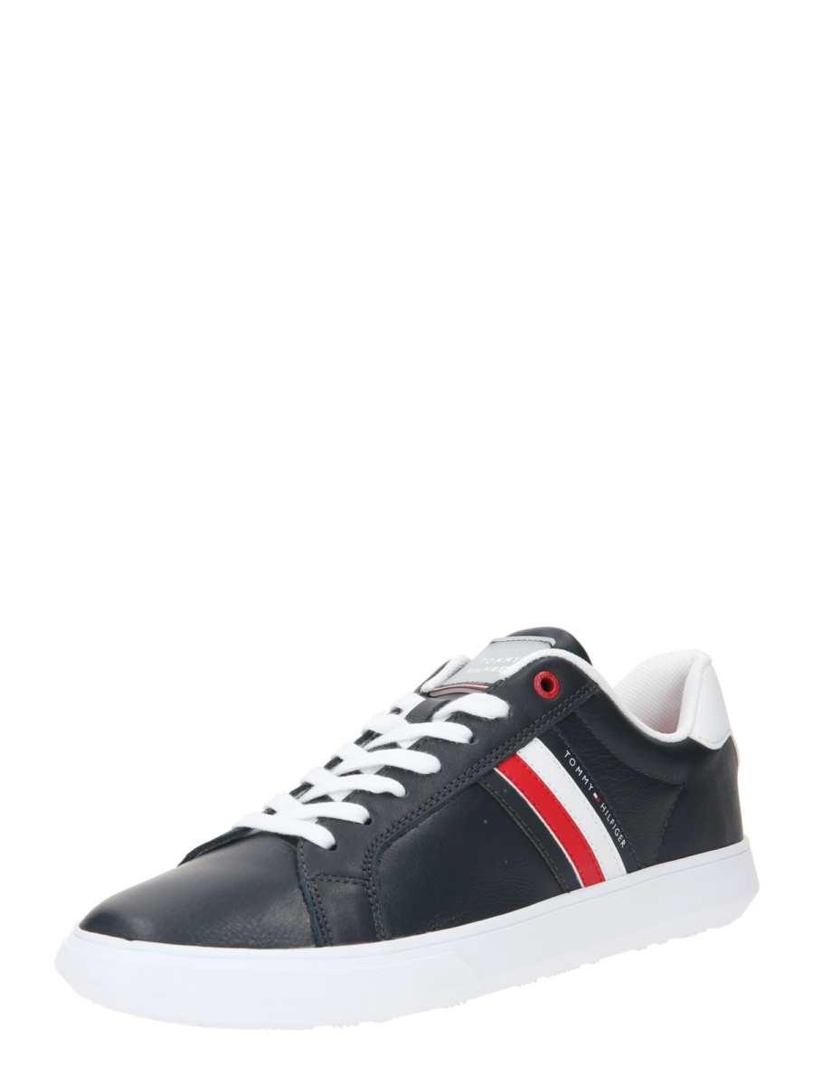 TOMMY HILFIGER Rövid szárú sportcipők 'Essential'  sötétkék / piros / fehér-Ár