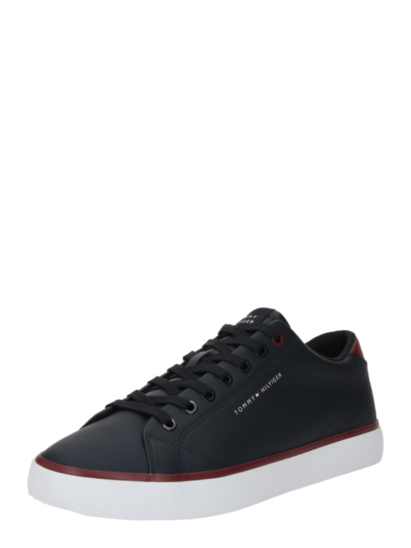 TOMMY HILFIGER Rövid szárú sportcipők 'Essential'  tengerészkék / piros / fehér-Ár
