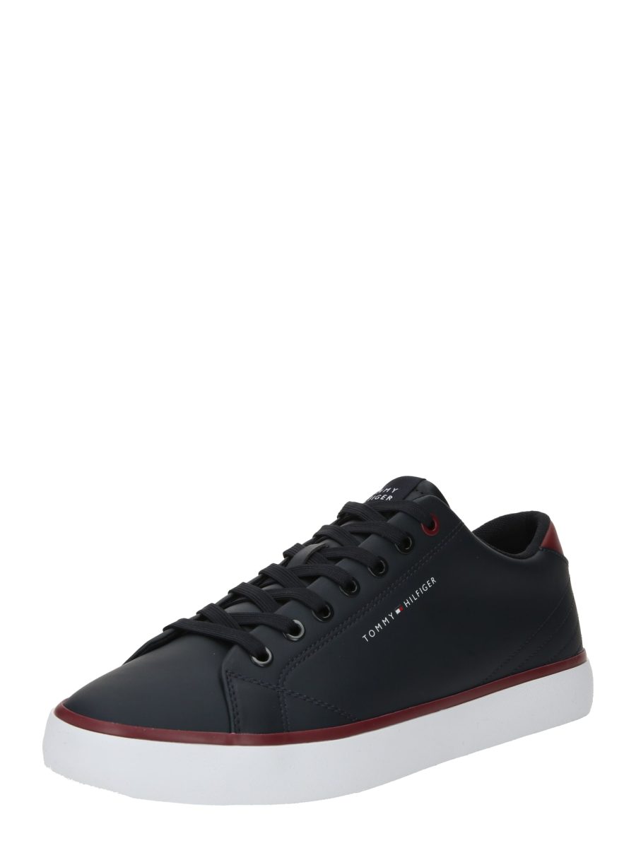 TOMMY HILFIGER Rövid szárú sportcipők 'Essential'  tengerészkék / piros / fehér-Ár