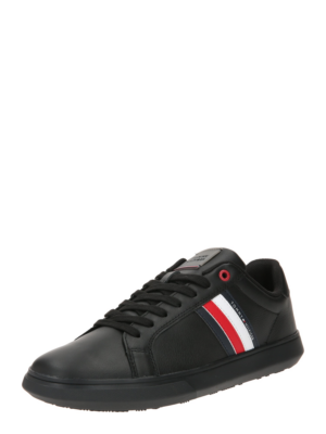 TOMMY HILFIGER Rövid szárú sportcipők 'Essential'  tengerészkék / piros / fekete / fehér-Ár