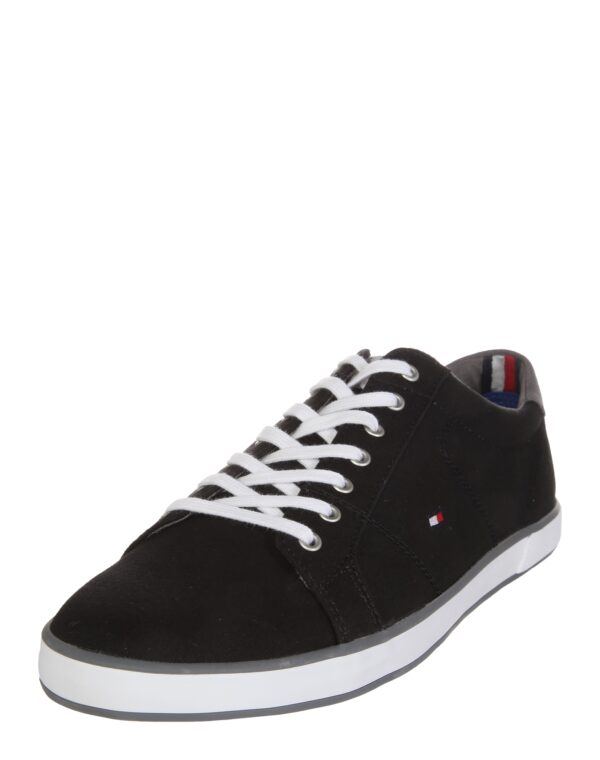 TOMMY HILFIGER Rövid szárú sportcipők 'Harlow'  fekete / fehér