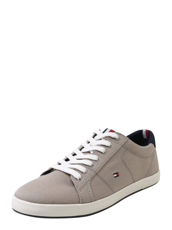 TOMMY HILFIGER Rövid szárú sportcipők  tengerészkék / kő / tűzpiros / fehér