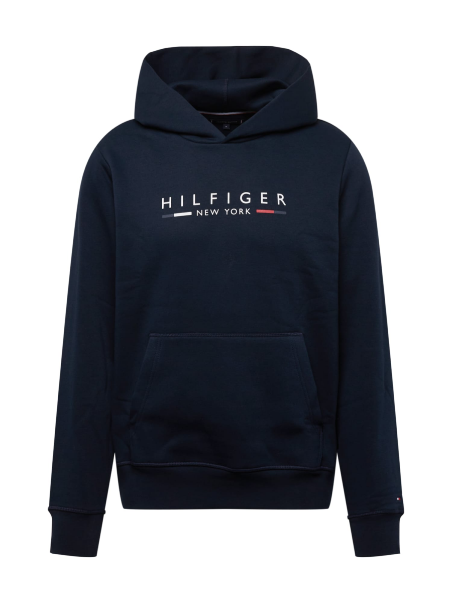 TOMMY HILFIGER Tréning póló 'NEW YORK'  tengerészkék / piros / fehér-Hungary