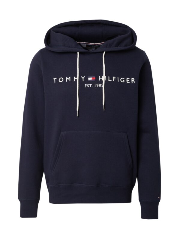 TOMMY HILFIGER Tréning póló  sötétkék / piros / fehér