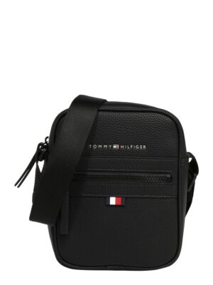 TOMMY HILFIGER Válltáska 'Essential'  piros / fekete / fehér-hu