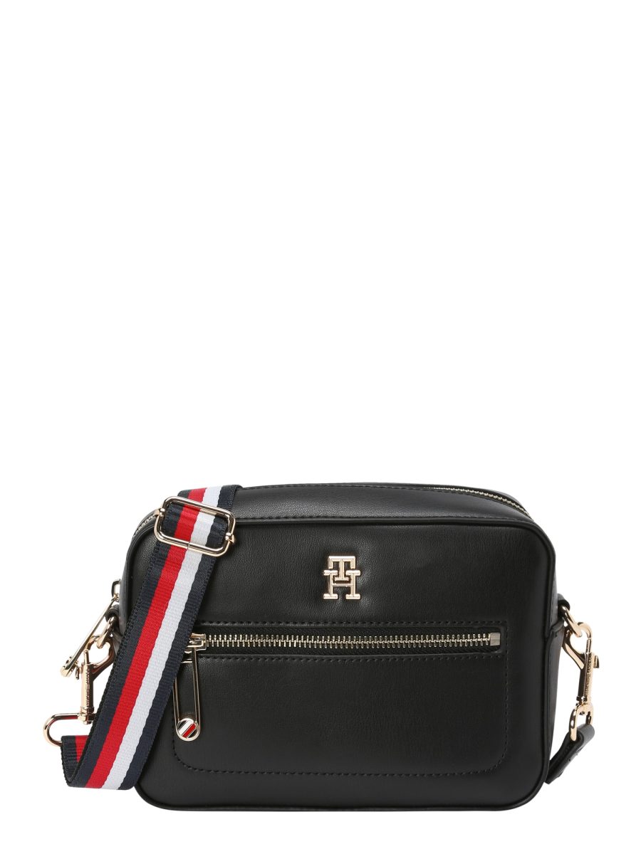 TOMMY HILFIGER Válltáska 'ICONIC'  tengerészkék / piros / fekete / fehér-Ár